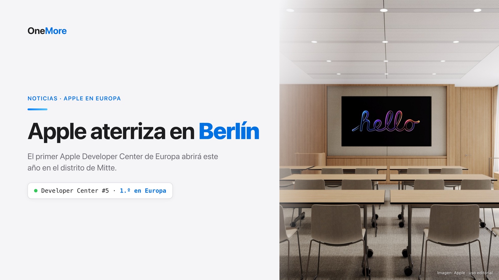 Apple abre en Berlín su primer Developer Center de Europa