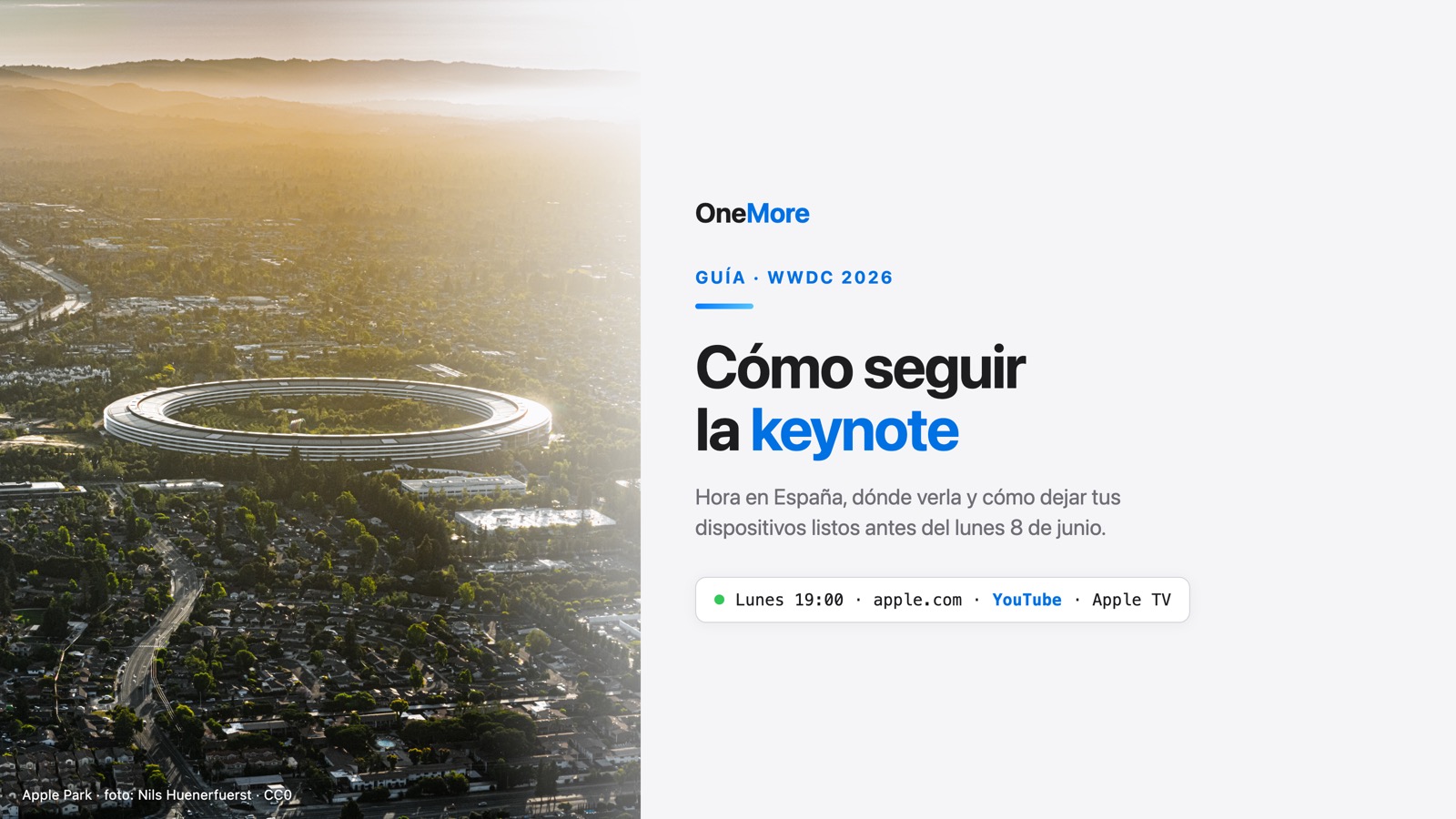 Cómo seguir la WWDC 2026: hora en España, dónde verla y cómo llegar listo