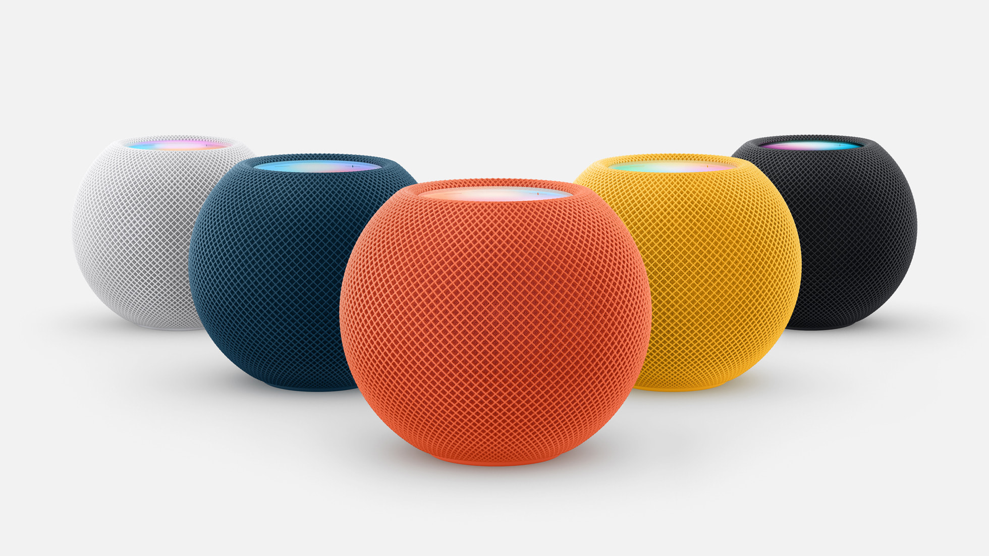Siri AI en HomePod: Linwood y luces blanco-azul-naranja en audioOS 27