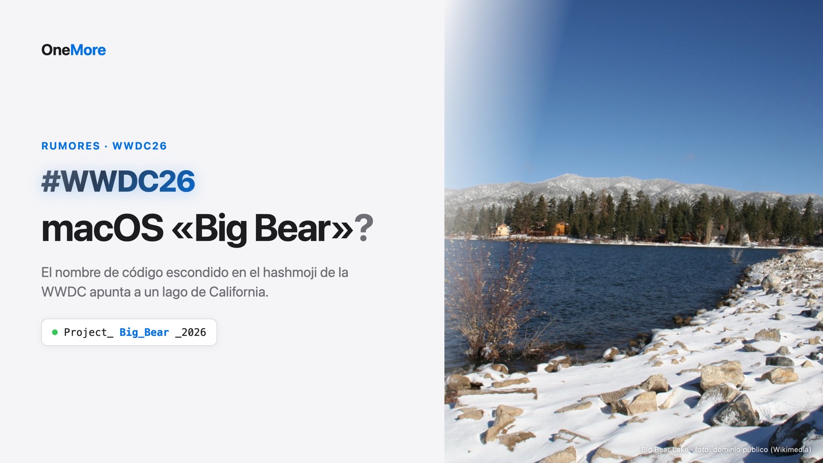 macOS «Big Bear»: la pista escondida en el hashmoji de la WWDC26