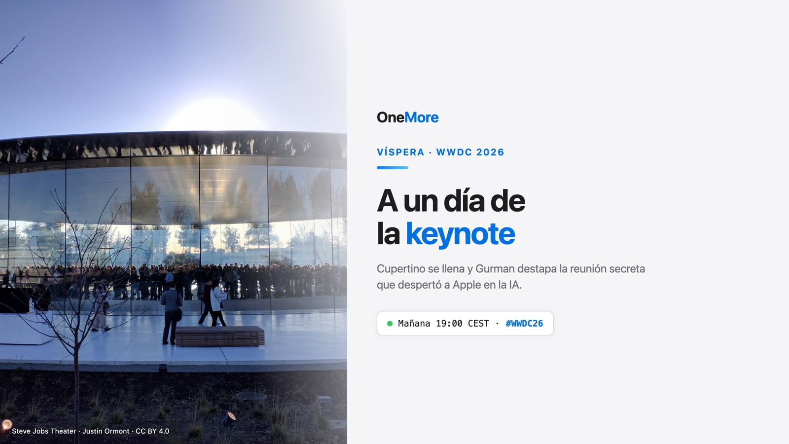 A un día de la WWDC: Cupertino se llena y Gurman destapa la reunión secreta que despertó a Apple