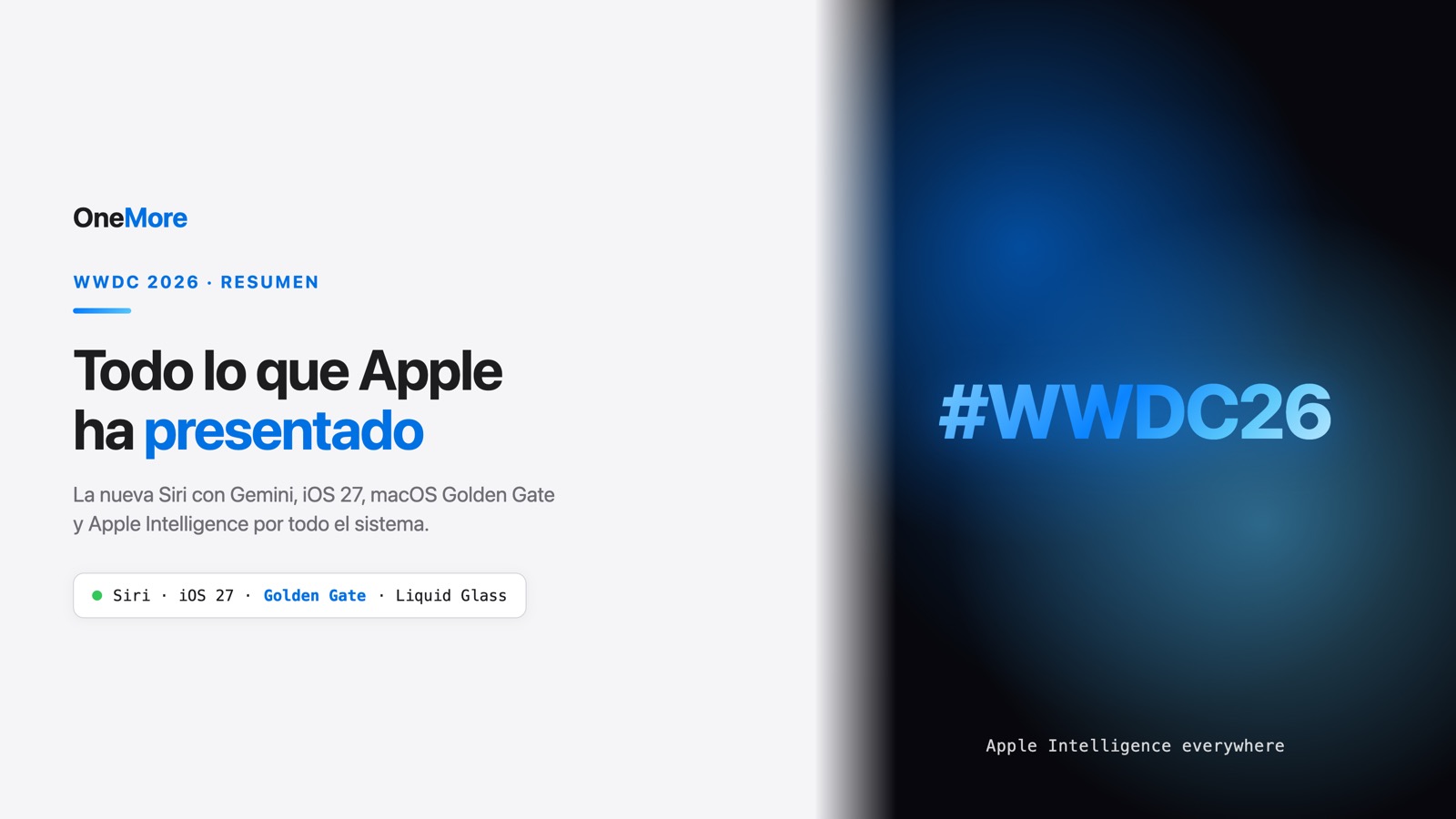 WWDC 2026: todo lo que Apple ha presentado